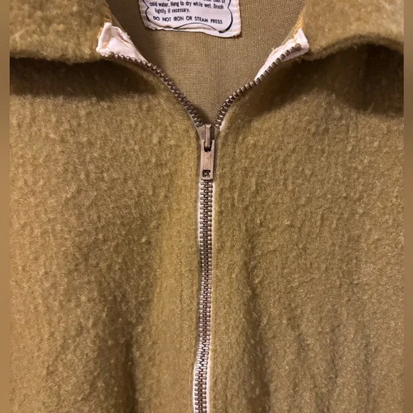 VTG 50s 60s Champion Knitwear Zip-up Shooting Shirt